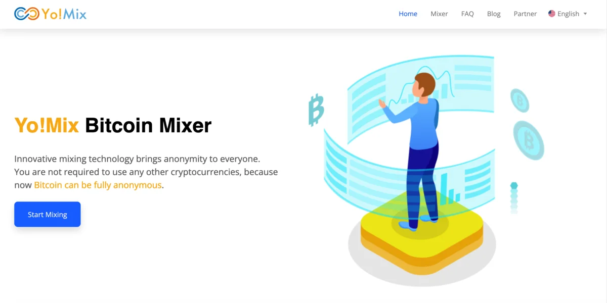Yomix Bitcoin tumbler logo